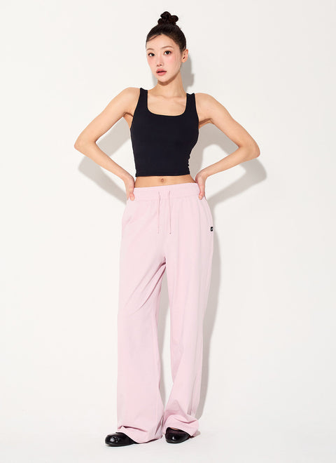 Comfort Tension Basic Wide Pants
